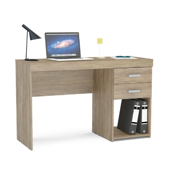 Escrivaninha 120Cm Politorno Malta 2 G Castanho Escrivaninha 120Cm Politorno Malta 2 G Castanho