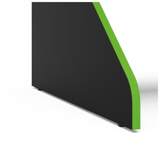 Escrivaninha 130Cm Gamer Fremont Politor Preto Verde Escrivaninha 130Cm Gamer Fremont Politor Preto Verde