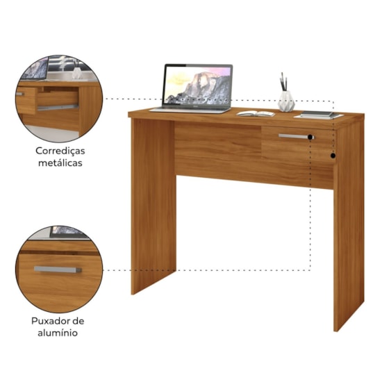 Escrivaninha 90Cm Office Notável Freijo Trend Escrivaninha 90Cm Office Notável Freijo Trend