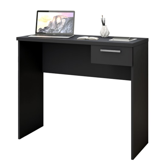 Escrivaninha 90Cm Office Notável Preto Escrivaninha 90Cm Office Notável Preto