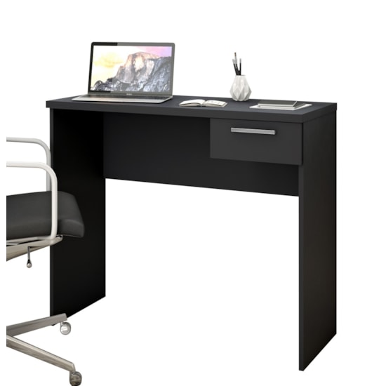 Escrivaninha 90Cm Office Notável Preto Escrivaninha 90Cm Office Notável Preto