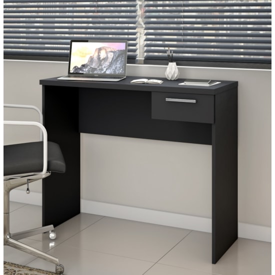 Escrivaninha 90Cm Office Notável Preto Escrivaninha 90Cm Office Notável Preto
