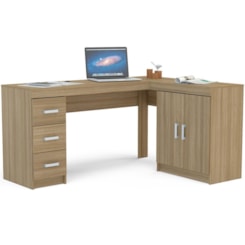 Escrivaninha Canto Kit Espanha Politorno Castanho Escrivaninha Canto Kit Espanha Politorno Castanho