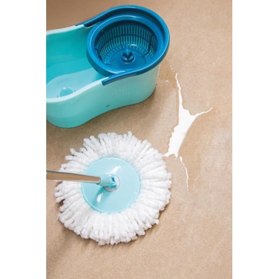 Esfregão Mop Limpeza Prática Mor Azul/Cinza