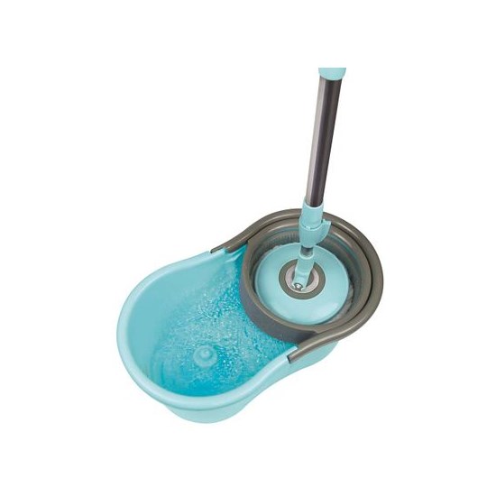 Esfregão Mop Limpeza Prática Mor Azul/Cinza