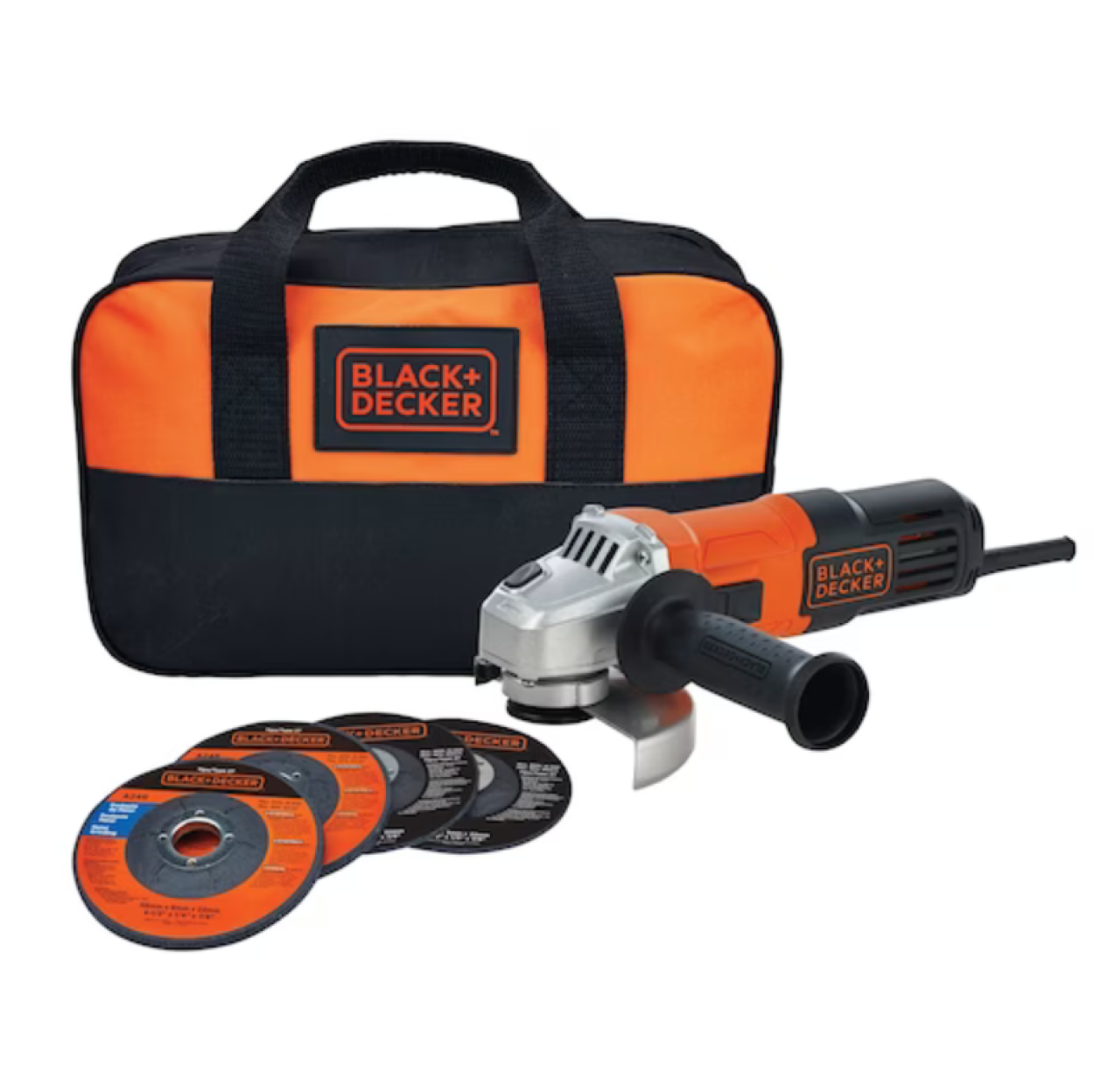 Esmerilhadeira 650W + Bolsa E 4 Discos Preto Laranja - Eletrolar