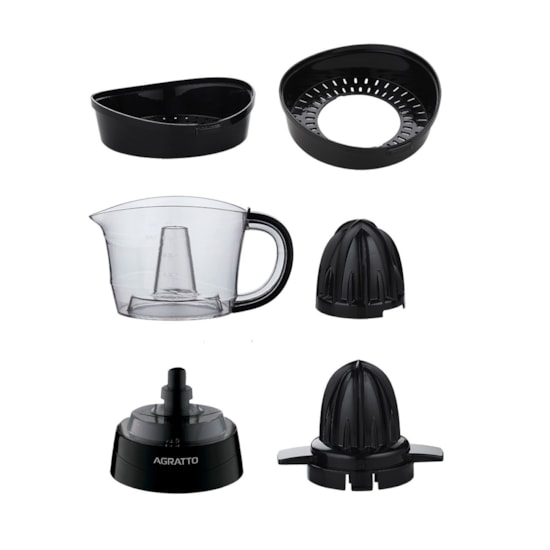 Espremedor De Frutas 700 Ml Agratto Preto