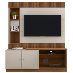 Estante Home Dourados 160Cm Linea Brasil Freijó Off White Estante Home Dourados 160Cm Linea Brasil Freijó Off White