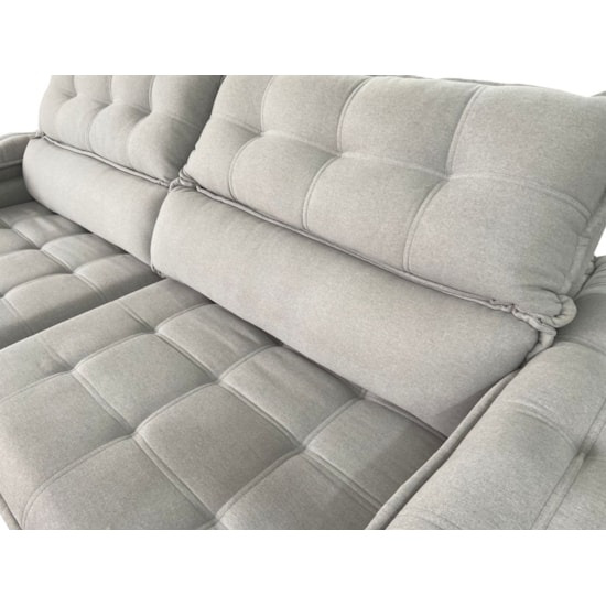 Estofado 2,56 Mt Jobi Estofart 4 Lugares Linho Cinza B2322 Estofado 2,56 Mt Jobi Estofart 4 Lugares Linho Cinza B2322