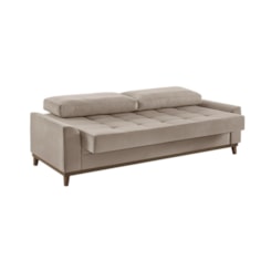 Estofado Living Cama Alegra Estofart Linho Bege B2320 Estofado Living Cama Alegra Estofart Linho Bege B2320