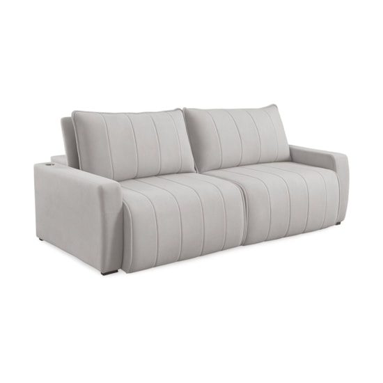 Estofado Living Fervo 2,40Cm Estofart Linho Bege B2321 Estofado Living Fervo 2,40Cm Estofart Linho Bege B2321