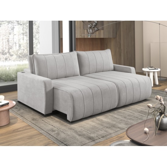 Estofado Living Fervo 2,40Cm Estofart Linho Bege B2321 Estofado Living Fervo 2,40Cm Estofart Linho Bege B2321