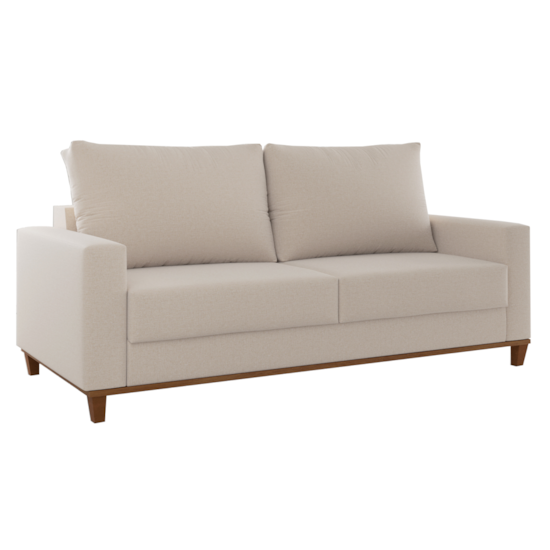 Estofado Living Palazo 180Cm Moveis Viero Linho Bronze
