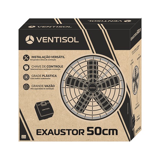 Exaustor Industrial 50Cm Ventisol 220V Preto