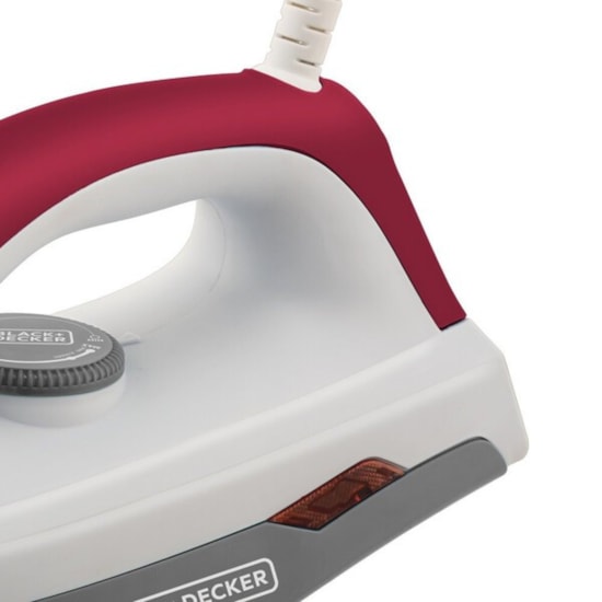 Ferro A Seco Antiaderente Black Decker Branco