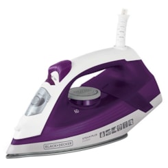 Ferro A Vapor Ceramic Black Deck Fx2550 Branco/Roxo