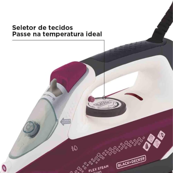 Ferro A Vapor Ceramic Black Deck Fx3080 Roxo Ferro A Vapor Ceramic Black Deck Fx3080 Roxo