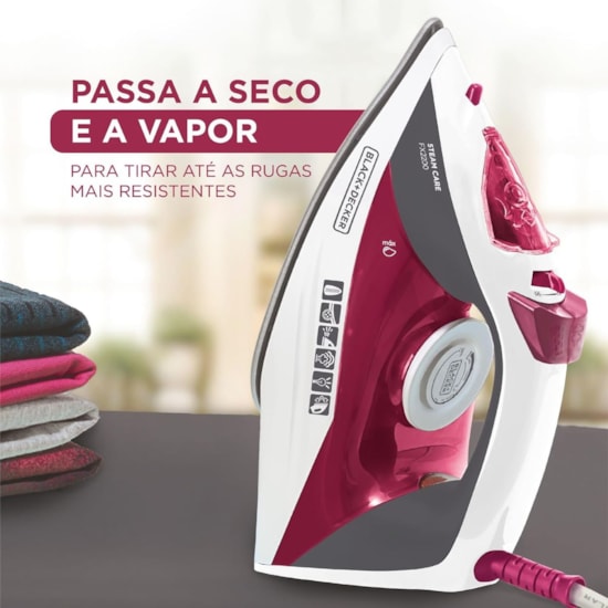 Ferro A Vapor Steam Care 220V Black Deck Rosa