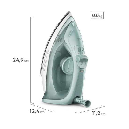 Ferro De Passar A Vapor Efficient 220V Verde