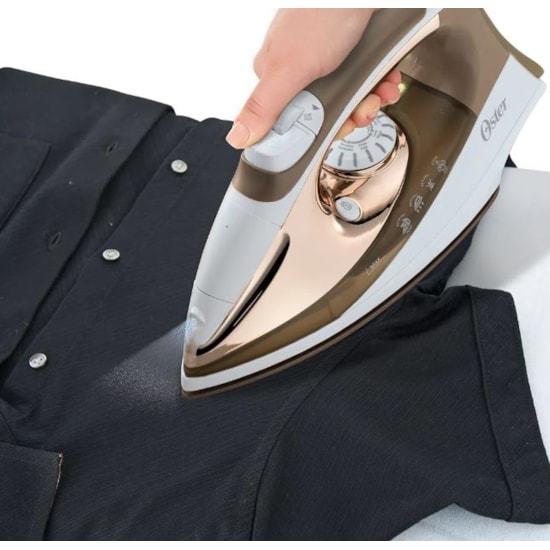 Ferro De Passar A Vapor Oster Ultra Care Branco E Dourado Ferro De Passar A Vapor Oster Ultra Care Branco E Dourado