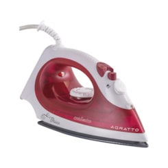Ferro De Passar Bravo Cerâmico Agratto Branco/Vermelho Ferro De Passar Bravo Cerâmico Agratto Branco/Vermelho