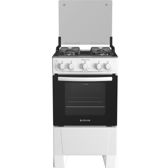 Fogão 4 Bocas Acendimento Automatico Atlas Monaco Plus Branco