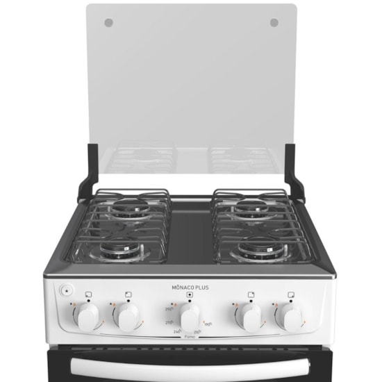 Fogão 4 Bocas Acendimento Automatico Atlas Monaco Plus Branco