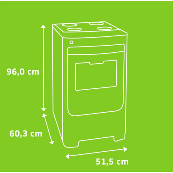 Fogão 4 Bocas Acendimento Automatico Cfo Branco