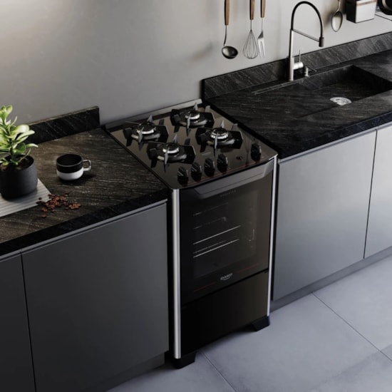 Fogão 4 Bocas Dako Magister Preto Fogão 4 Bocas Dako Magister Preto