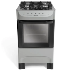 Fogão 4 Bocas Fratello Vetro Mfv Mueller Titânio Fogão 4 Bocas Fratello Vetro Mfv Mueller Titânio