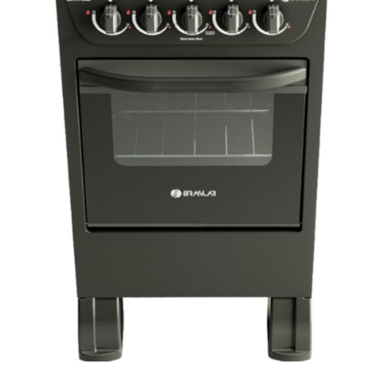 Fogão 4 Bocas Piso New Sirius Braslar Preto