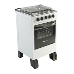 Fogão 4 Bocas Piso New Sirius Plus Braslar Branco