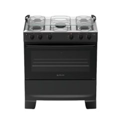 Fogão 5 Bocas Atlas Monaco Plus Preto