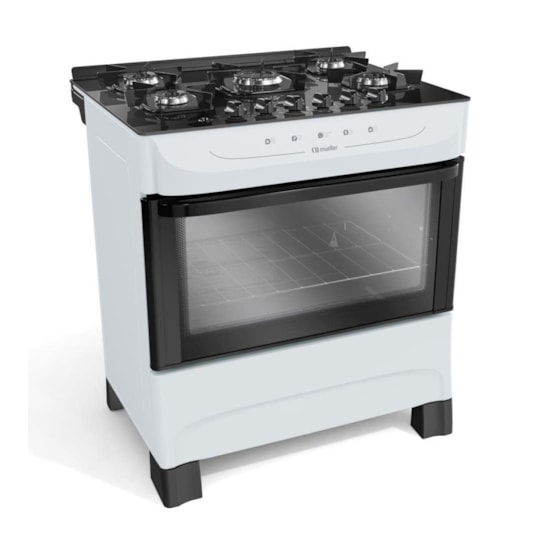 Fogão 5 Bocas Fratello Vetro Mfv5bb Muel Branco