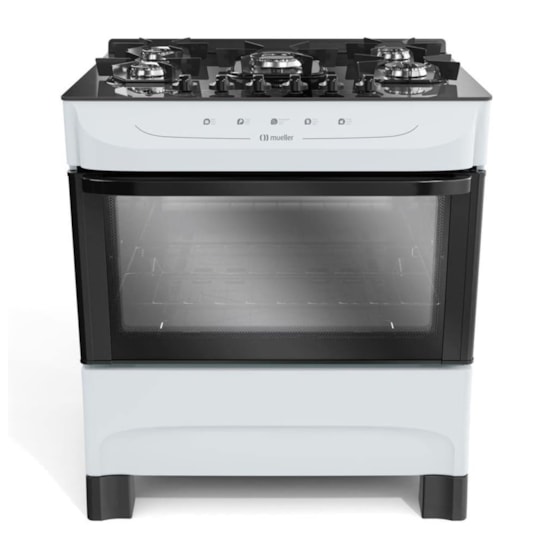 Fogão 5 Bocas Fratello Vetro Mfv5bb Muel Branco