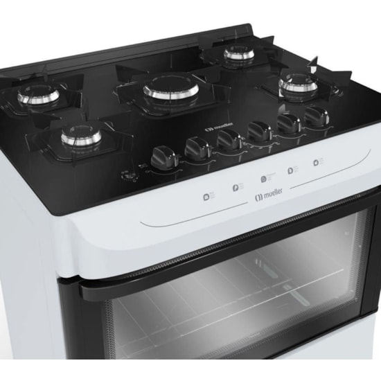 Fogão 5 Bocas Fratello Vetro Mfv5bb Muel Branco