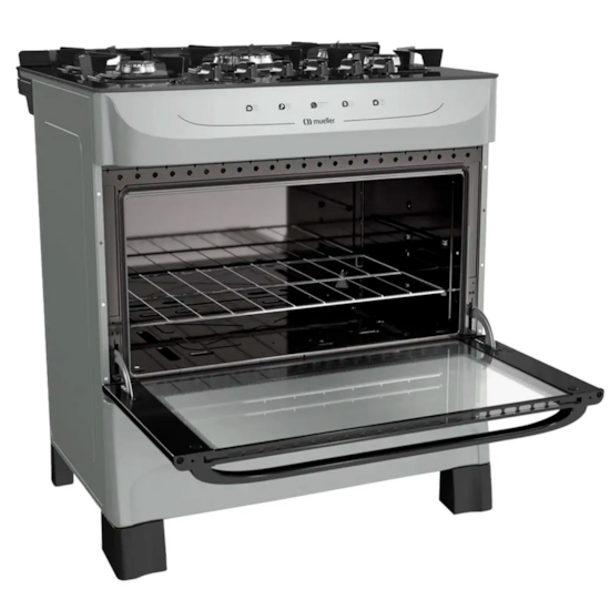 Fogão 5 Bocas Fratello Vetro Mfv5bb Muel Titânio