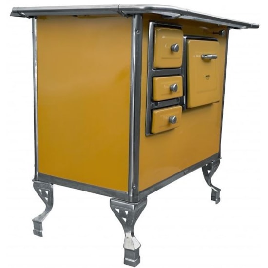 Fogão A Lenha Gabinete Alto Maestro Dir Amarelo Fogão A Lenha Gabinete Alto Maestro Dir Amarelo