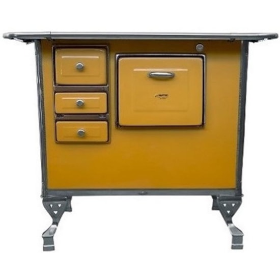 Fogão A Lenha Gabinete Alto Maestro Dir Amarelo Fogão A Lenha Gabinete Alto Maestro Dir Amarelo