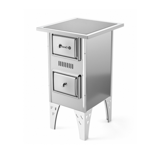 Fogão A Lenha Nr 0 Vitrocerâmico Inox Inox Fogão A Lenha Nr 0 Vitrocerâmico Inox Inox