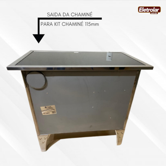 Fogão A Lenha Nr 2 Direito Vitrocerâmico Pt Preto