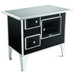 Fogão A Lenha Nr 2 Direito Vitrocerâmico Pt Preto