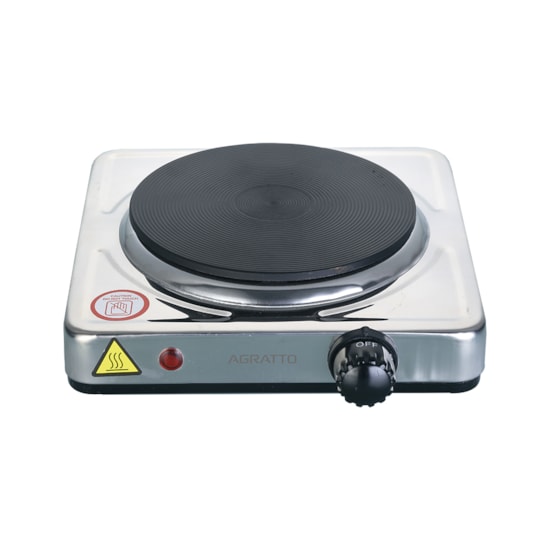 Fogão Cooktop Elétrico 1 Bc Agratto 220V Inox