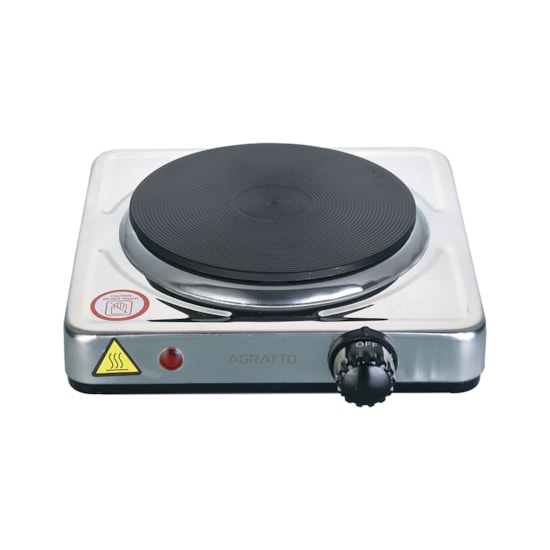 Fogão Cooktop Elétrico 1 Boca Agratto 220V Inox