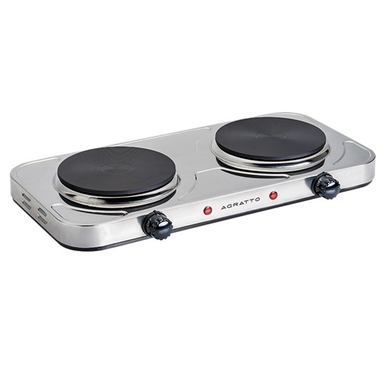 Fogão Cooktop Elétrico 2 B Agratto 220V Inox Fogão Cooktop Elétrico 2 B Agratto 220V Inox