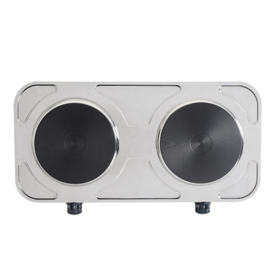 Fogão Cooktop Elétrico 2 Bocas Agratto 220V Inox