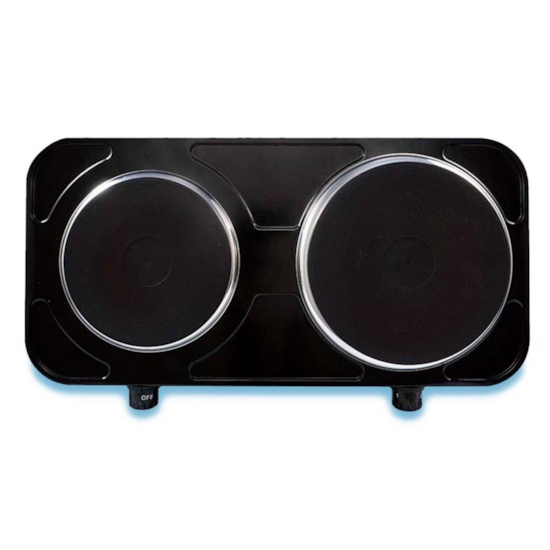 Fogão Cooktop Elétrico 2 Bocas Agratto Preto 220V Preto