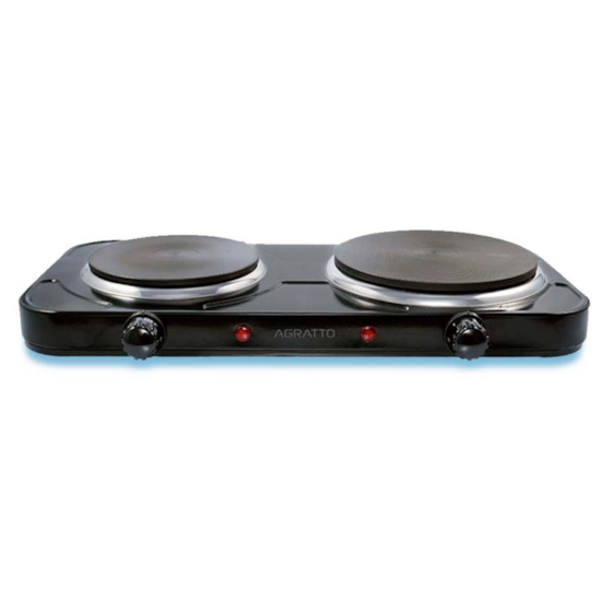 Fogão Cooktop Elétrico 2 Bocas Agratto Preto 220V Preto