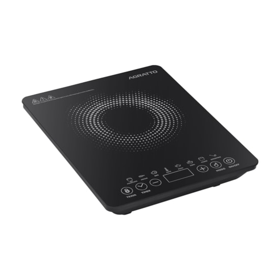 Fogão Cooktop Induçao 1 Bc Agratto 220V Preto Fogão Cooktop Induçao 1 Bc Agratto 220V Preto