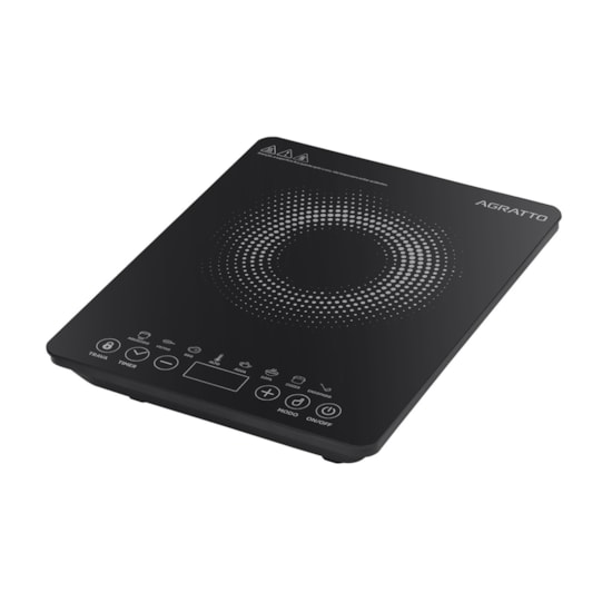 Fogão Cooktop Induçao 1 Bc Agratto 220V Preto